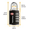 3-Pack TSA Luggage Lock with 4-Digit Combination | Set-Your-Own Padlock
