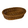 Multi-Purpose Basket Set Kitchen Beige Brown Patchwork Braided Oval with