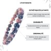 Énergétique jewel Rhodonite Bracelet Natural Stone Grade A for Men