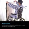 Wheelchair Blanket Thickened Waterproof Soft Washable Keep Warm Half Wrapped