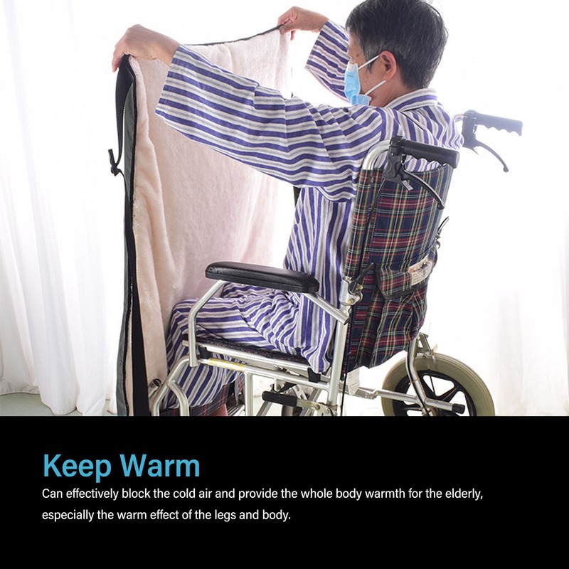 Wheelchair Blanket Thickened Waterproof Soft Washable Keep Warm Half Wrapped