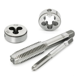 GMTOOLS 60PCS Tap and Die Set, Metric Standard Size M3 to M12, Threading Tool Set With Complete Accessories and Storage Case, Tap Die Kit for Threading and Rethreading Internal and External Threads