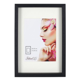 IDEAL TREND S223 3D Object Frame Wooden Picture Frame Shirt Shirt Wall Decoration Frame Collage Poster Colour: Black Format: 13 x 18 cm