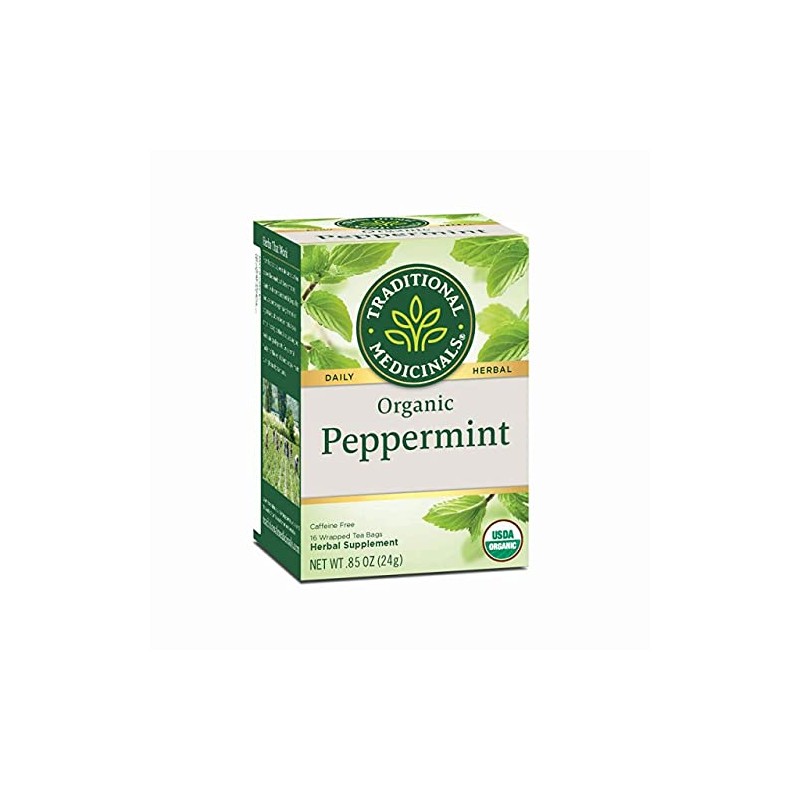 Alisun Organic Peppermint Tea (16 Tea Bags), 0.9 oz (24