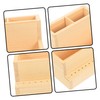 Baluue 2pcs Nail Tool Storage Box Double Pencil Holder for