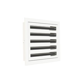 12x10 Modern Design AC Grille - Aluminum White - Air Vent - Linear Slot Diffuser - Register Grille for Heating and Cooling - Compatible with Ceiling, Wall, or Floor Registers
