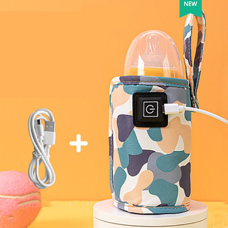 USB Milk Bottle Warmer Bag Size Temperature Adjustable Portable Feeding
