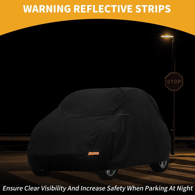 Partuto Car Cover Waterproof All Weather 210D-PU, UV Sun Rain
