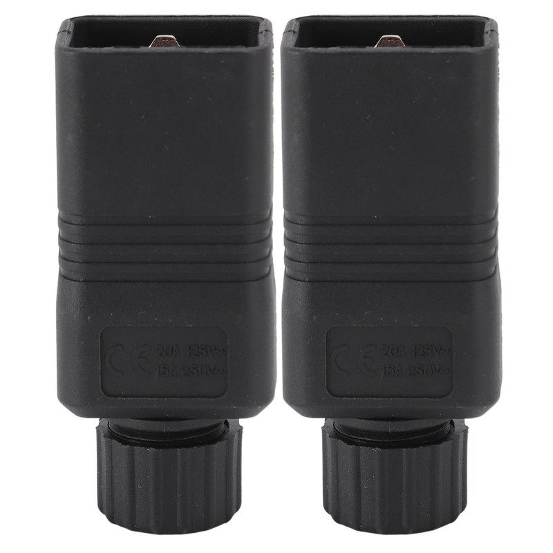 2pcs IEC320 C20 Power Socket Adapter Receptacle Connector Copper PVC