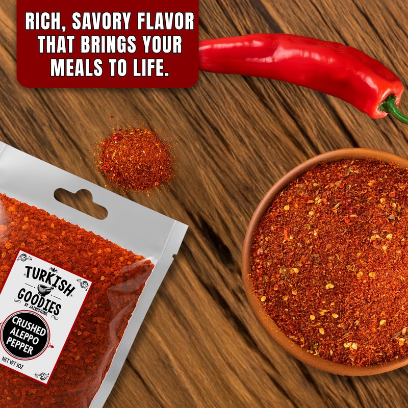 Aleppo Pepper – Turkish Red Chili Flakes (Pul Biber) by