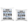 Old Man with a Kuhli Loach Funny Throw Pillow