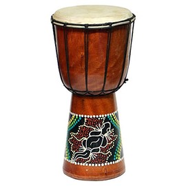 20 cm Children Djembe Drum Bongo Africa Style Carving Dot Paint 22