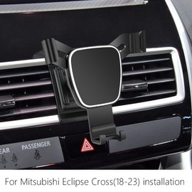 LUNQIN Car Phone Holder for Mitsubishi Eclipse Cross 2018-2024 EC Auto Accessories Navigation Bracket Interior Decoration Mobile Cell Phone Mount