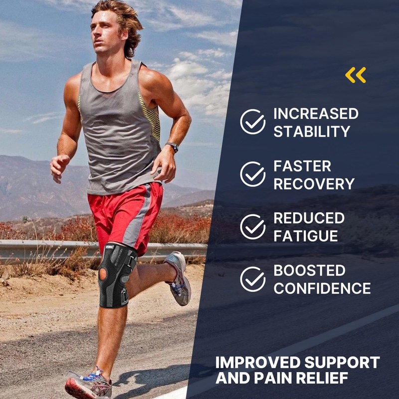 Knee Brace for Meniscus Tear and Enhanced Support (Medium)