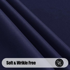 smiry Mantel rectangular impermeable, resistente al agua, mantel de poliéster antiarañazos, mantel decorativo de tela lavable para cenar, bufé, fiestas y exteriores, 60 x 120, azul marino