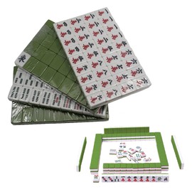 Harborway Mini Chinese Mahjong Set - Complete Mahjong Tile Set with 144 Tiles & Travel Case, Portable Mahjong Travel Set for Outdoor Fun - Perfect Mahjong Game Gift for Beginners & Enthusiasts
