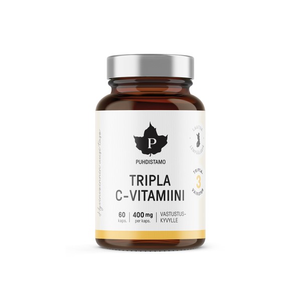 Puhdistamo Triple Vitamin C, 60 caps