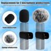9pcs Lapel Microphone Windscreen, Lapel Microphone Accessories Kit Includes 3