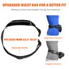 Hands Free Dog Leash with Zipper Waist Pouch Shock-Absorbing Bungee