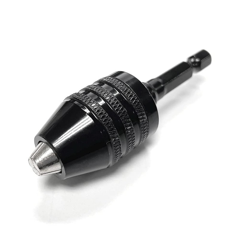 Mesee 0.3-6.5mm Keyless Drill Chuck, Quick Change 3-Jaw Chuck Adapter