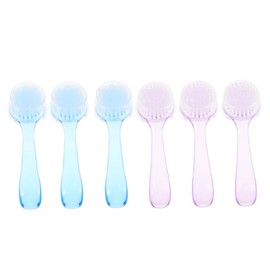 OHPHCALL 6pcs Facial Cleansing Brush Facial Scrubber Exfoliation Face Brush Ergonomic Design