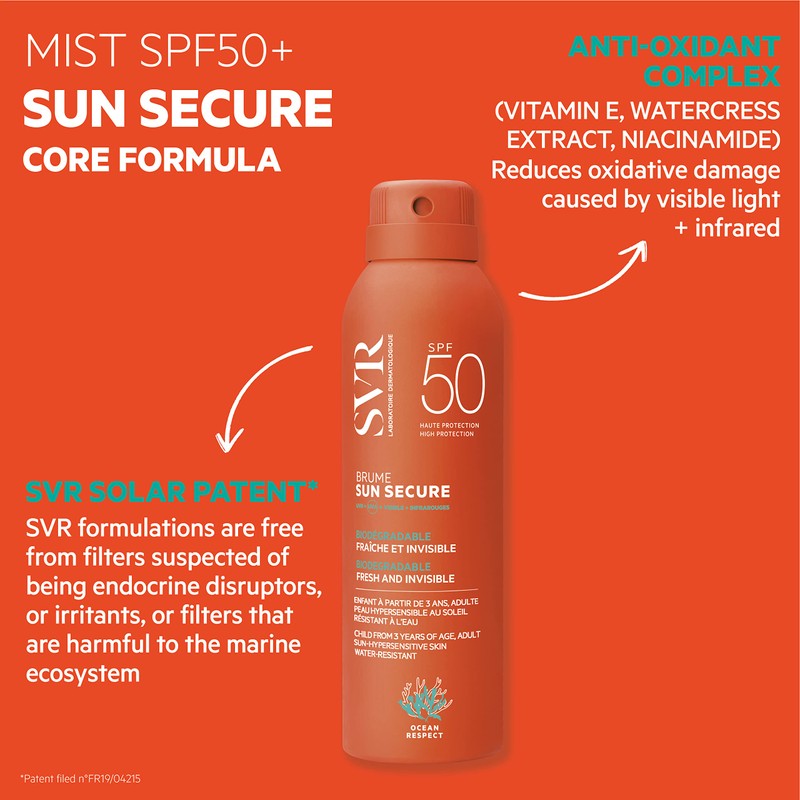 SVR - Sun Secure Brume SPF50+ - Light and Invisible