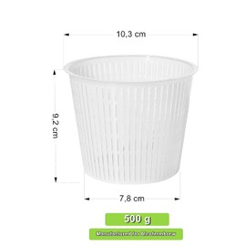 15 x Cheese Mould 10.3 x 7.8 cm - Variations | Plastic Cheese Mould | Basket for Cheese