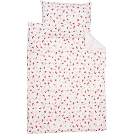 Smithy by Dagmar Nelk 2-Piece Children's Bed Linen 100% Organic Cotton GOTS Mermaid Print and Embroidery on Jersey Dimensions 100 x 135 / 40 x 60 cm