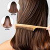 2pcs Bamboo Hair Comb Set, Natural Bamboo Wood Tail Combs