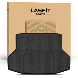 LASFIT Trunk Mat for Honda Civic Sedan 2016-2021, All Weather TPE Custom Fit Trunk Liner Trunk Tray Cargo Mat Cargo Liner Cargo Tray (Not for Hatchback/Coupe)