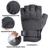 FIORETTO Fingerless Gloves, Half Finger Gloves for Driving, Cycling, Shooting,