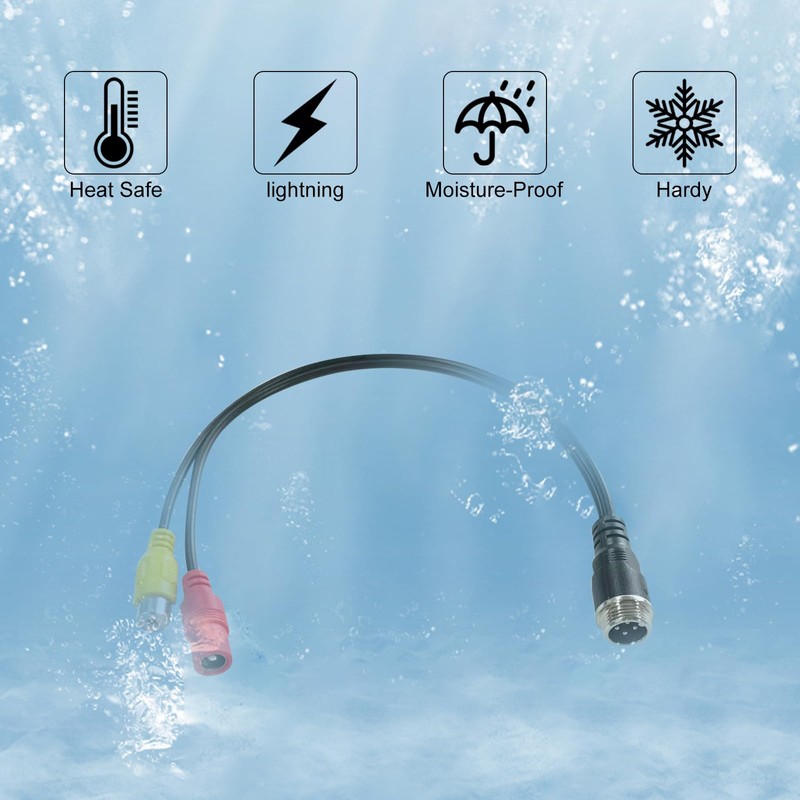 VOJKOREL RCA Video Cable 4Pin to RCA Adapter 4Pin Male