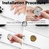 Metal Cell Phone Ring Holder Finger Ring Stand, 360 Degree