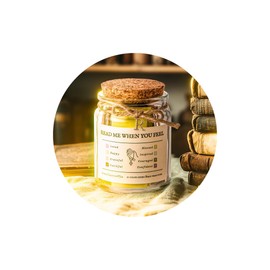 Bible Verse Jar, Initial R Prayer Jar for Emotion and Feelings Christian Scripture Daily Bible Verse Gifts for Women, Mood-booster Scriptural Study Supplies Men Christian Art Work for Family