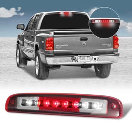 3rd Third Tail Rear Brake Light Replacement For 1997 1998 1999 2000 2001 2002 2003 2004 2005 2006 2007 2008 2009 2010 Dodge Dakota Third Center Cargo Reverse Rear LED Brake Lights Bar Taillight (Red)