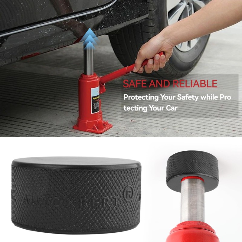 Car Bottle Jack Pad Rubber Saddle Chassis Safe Trolley Floor