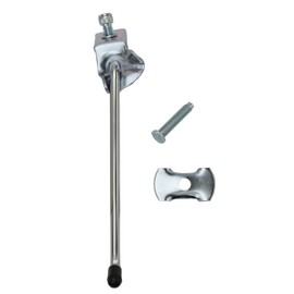 Alta Steel Bicycle Center Mount Kickstand, Multiple Sizes and Colors (Chrome, 9")