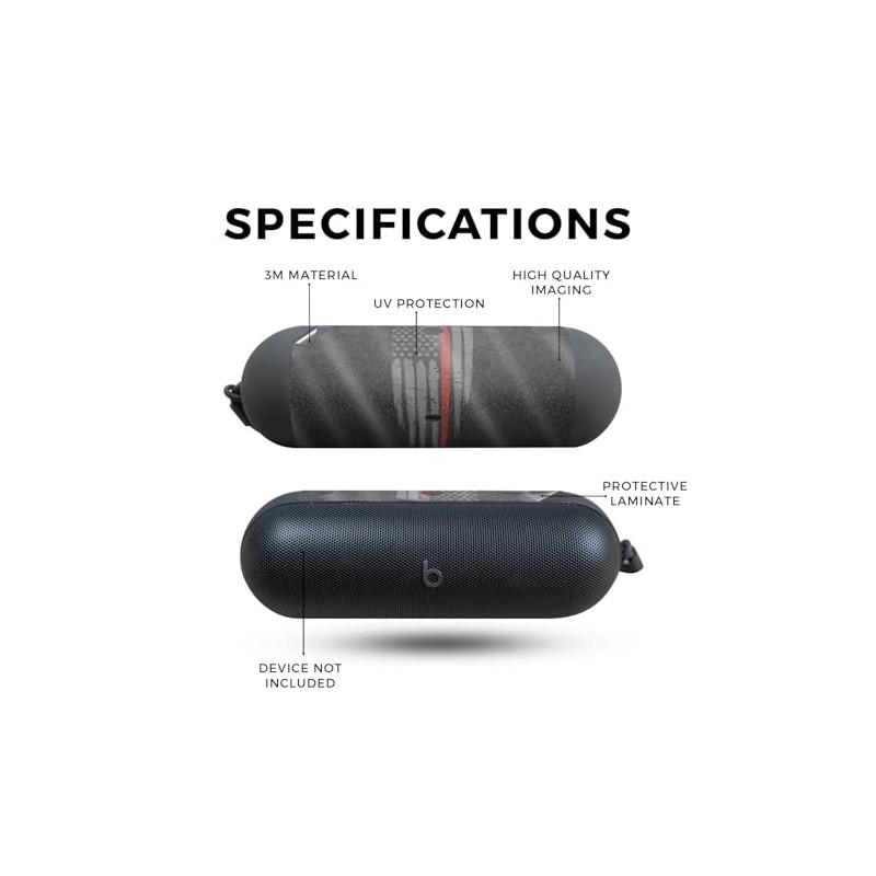 Glossy Glitter Speaker Skin Compatible with Beats Pill (2024) -
