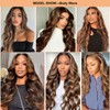 OiMiGO HD Transparent Lace Front Wig Human Hair 28Inch 13x4