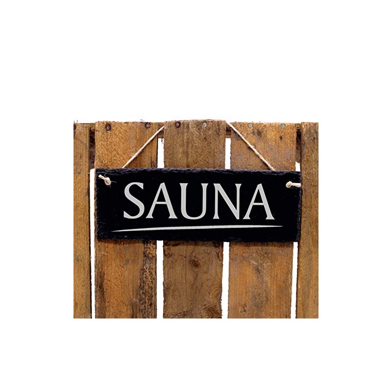 Slate Sign - Sauna - Slate Decorative Sign Engraved Door