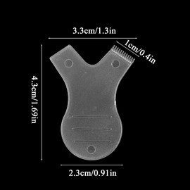 Ptwola 100 Pcs Y Comb Lash Lift Brush Eyelash Perming Brush Y Shape Lash Combs Makeup Beauty Tool Supplies for Lash Grafting Extension(Clear Color)