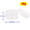 Wopanxye Pack of 12 Jars, 10 g/10 ml Empty Transparent