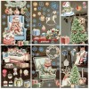 Lambock 87 PCS Christmas Window Clings for Glass Windows Double