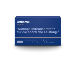 Orthomol Sports Drinking Bottles, 7 Drinking Ampoules - Cell Protection, Vitamins & Minerals in Ampoules with Tablets & Capsules - Dietary Supplement