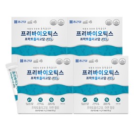 Chong Kun Dang Prebiotics Fructooligosaccharide (FOS) 30 sachets, 4 boxes / Boost beneficial gut bacteria, Contains Zinc / 종근당 프리바이오틱스 프락토올리고당FOS 30포 4박스  장속 유익균 UP 아연함유