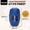 XIKAR Flip Dual Cigar Cutter - Versatile 64-Ring Gauge V-Cut