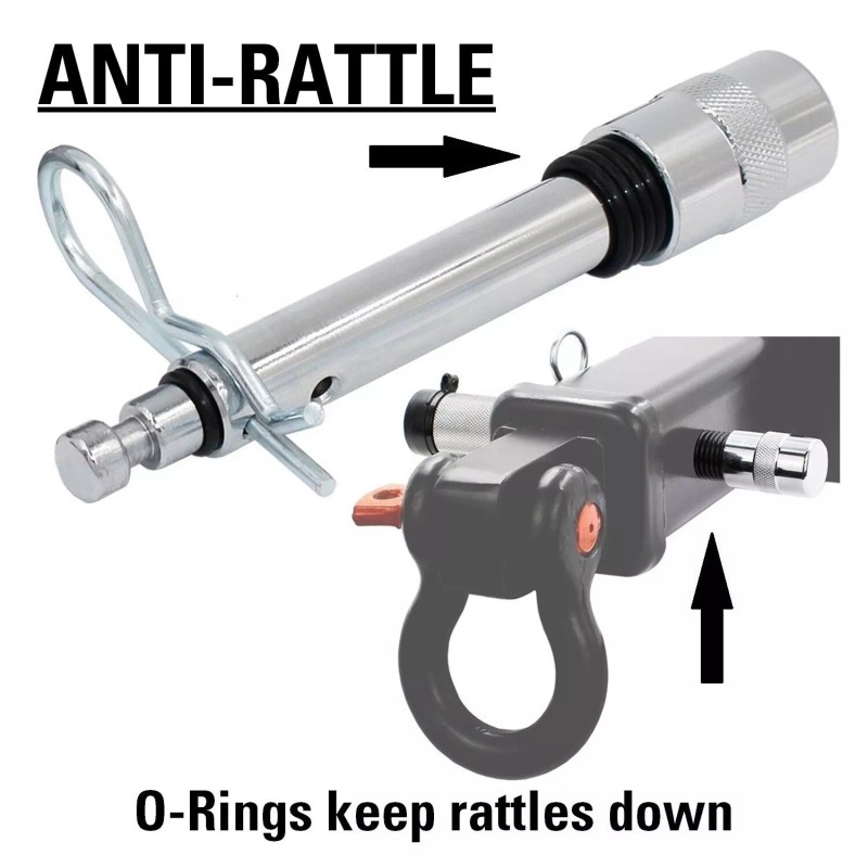 TowWorks 5/8" Trailer Hitch Locking Pin with Double Safety and