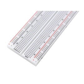 BB830 Solderless Plug-in BreadBoard, 830 tie-Points, 4 Power Rails, 6.5 x 2.2 x 0.3in (165 x 55 x 9mm)