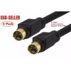 PTC 5pcs Lot PTC 25-FT Gold SVHS Mini-Din 4 PIN