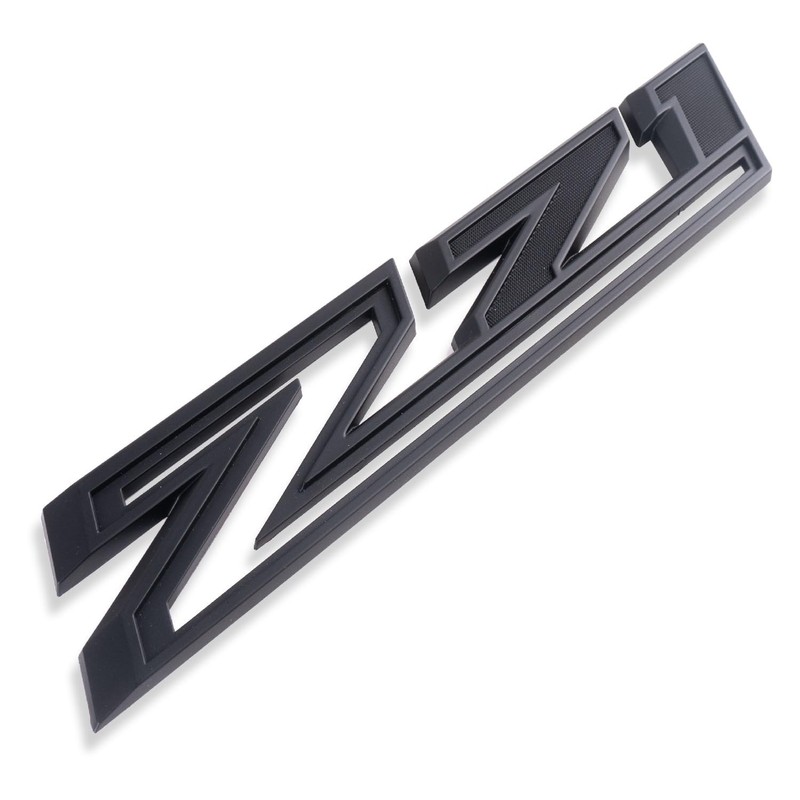 2019-2023 New Z71 Emblem Badges for Silverado 2PCS (Matte Black)